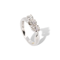 Anello trilogy Recarlo ZP014/B in oro 18k e diamanti naturali Donna  - ZP014/B